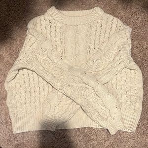 Cream sweater